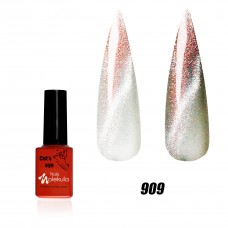 Гель-лак Nails Molekula 9D эффект кошачий глаз №909 (кварцевый)