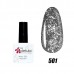Гель-лак Nails Molekula DIAMOND №501 (Cеребрянное мерцание)