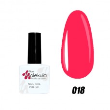 Гель-лак Nails Molekula Gel Polish №018  Яскраво рожевий 11ml