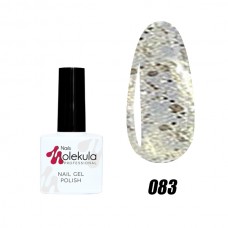 Гель-лак Nails Molekula Gel Polish №083 Срібний глітер 11ml