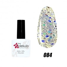 Гель-лак Nails Molekula Gel Polish №084 Синій глітер 11ml