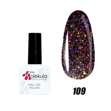 Гель-лак Nails Molekula Gel Polish №109 Іскристий бордовый 11ml