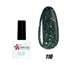 Гель-лак Nails Molekula Gel Polish №110 Іскристий зеленый 11ml