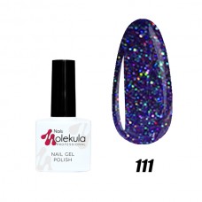 Гель-лак Nails Molekula Gel Polish №111 Іскристий фіолетовый 11ml