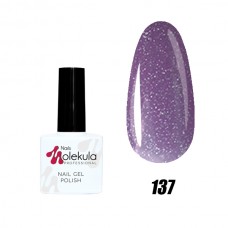 Гель-лак Nails Molekula Gel Polish №137 Кавовий с голографическими блестками 11ml