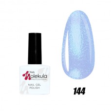 Гель-лак Nails Molekula Gel Polish №144 Блакитний з мерехтінням 11ml