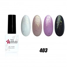 Гель-лак Nails Molekula OPAL vulcanic №403 (изумрудные осколки) 6 ml